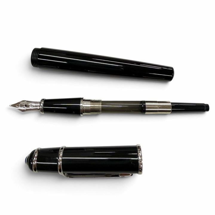 Pristine Cartier fountain pen Diaboro de Cartier black 18K mens