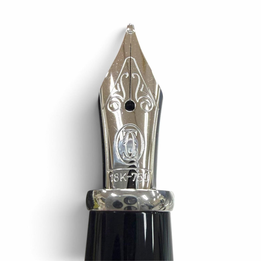 Pristine Cartier fountain pen Diaboro de Cartier black 18K mens