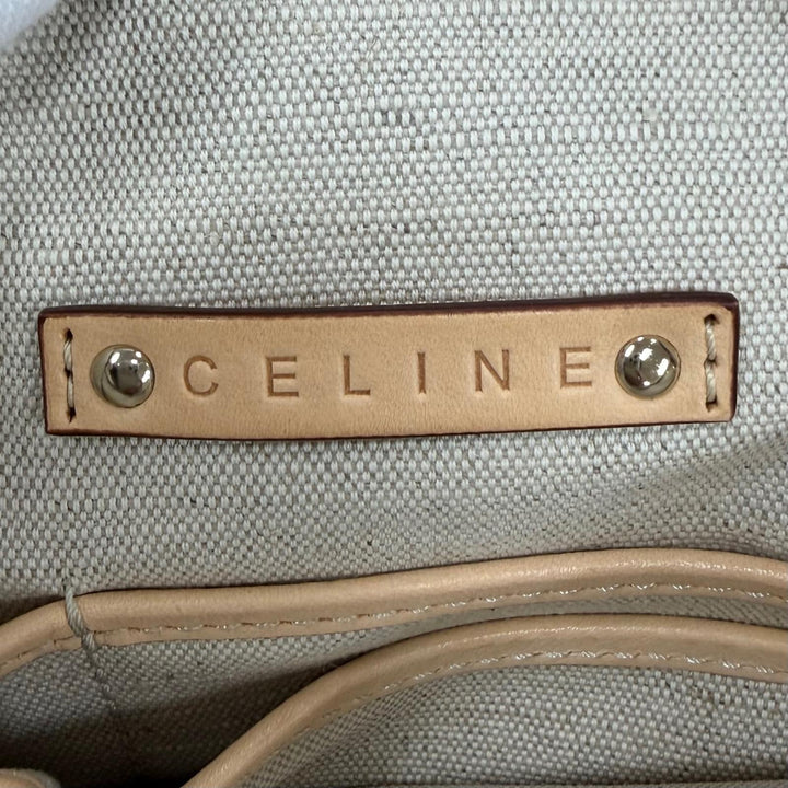 Excellent CELINE Tote Bag Old Celine Sulky Logogram Carriage Pattern Leather