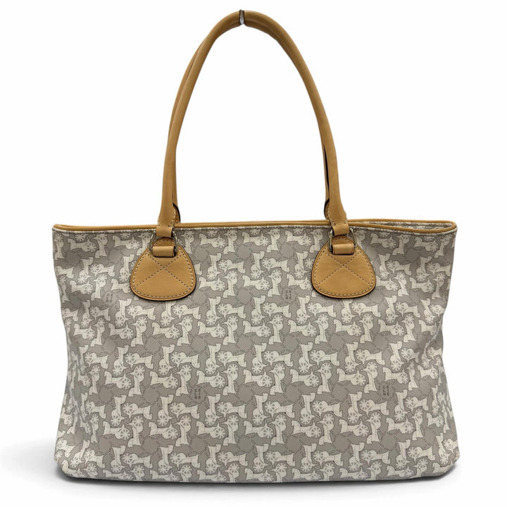 Excellent CELINE Tote Bag Old Celine Sulky Logogram Carriage Pattern Leather