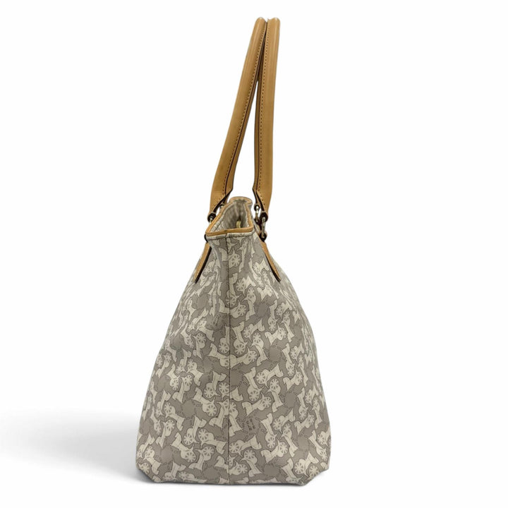 Excellent CELINE Tote Bag Old Celine Sulky Logogram Carriage Pattern Leather