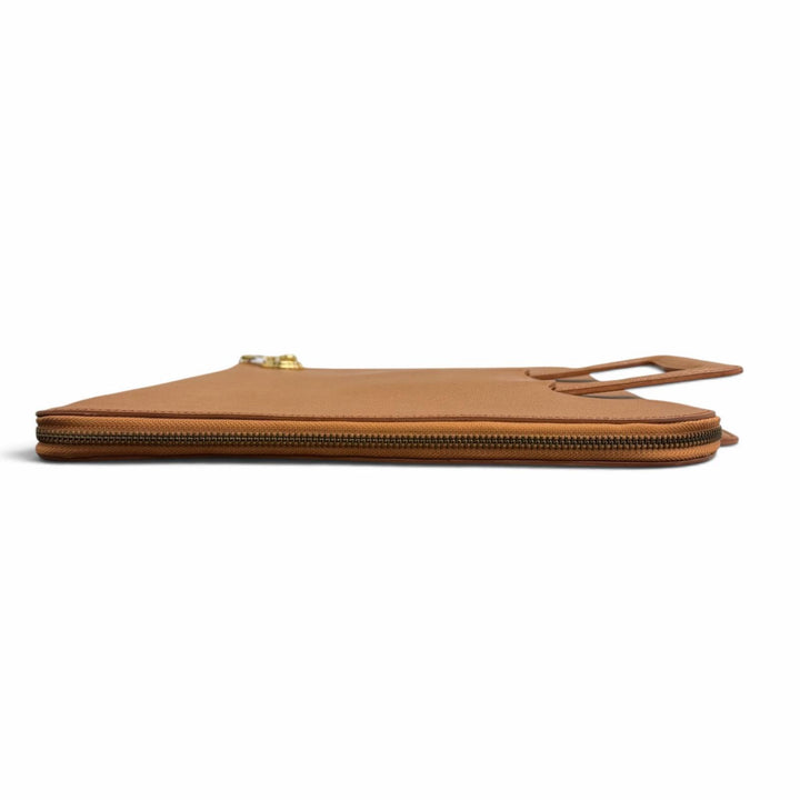 Very Good 三陽山長 Briefcase document bag business bag Brown leather mens