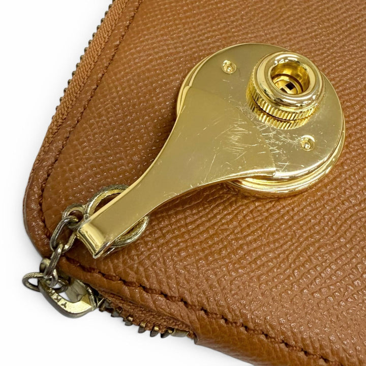 Very Good 三陽山長 Briefcase document bag business bag Brown leather mens