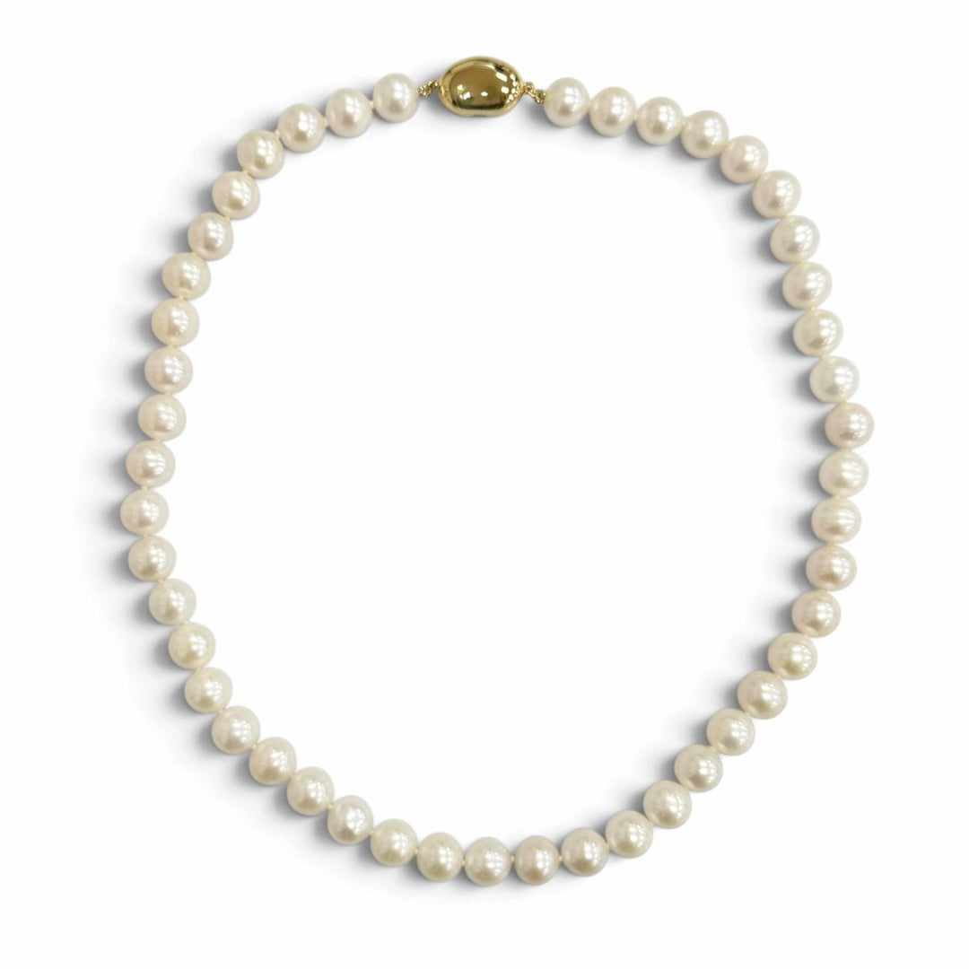 Excellent Bijou de M Necklace Madame Pearl Necklace White system Pearl Women