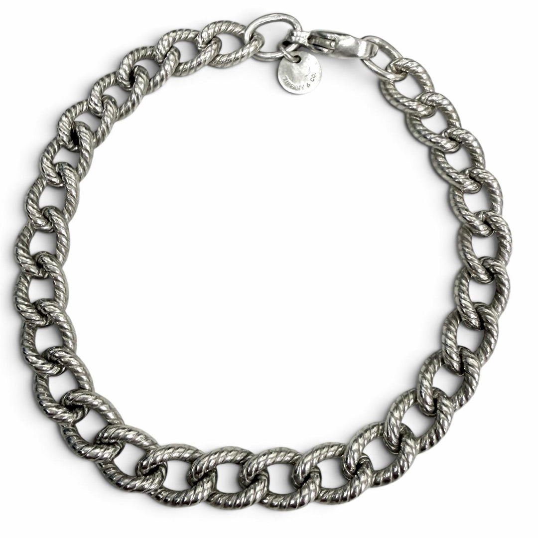 Great TIFFANY&Co. bracelet Twist rope Silver 925 Women