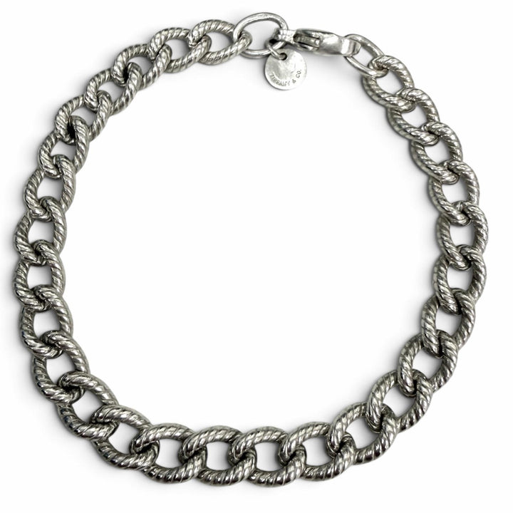 Great TIFFANY&Co. bracelet Twist rope Silver 925 Women