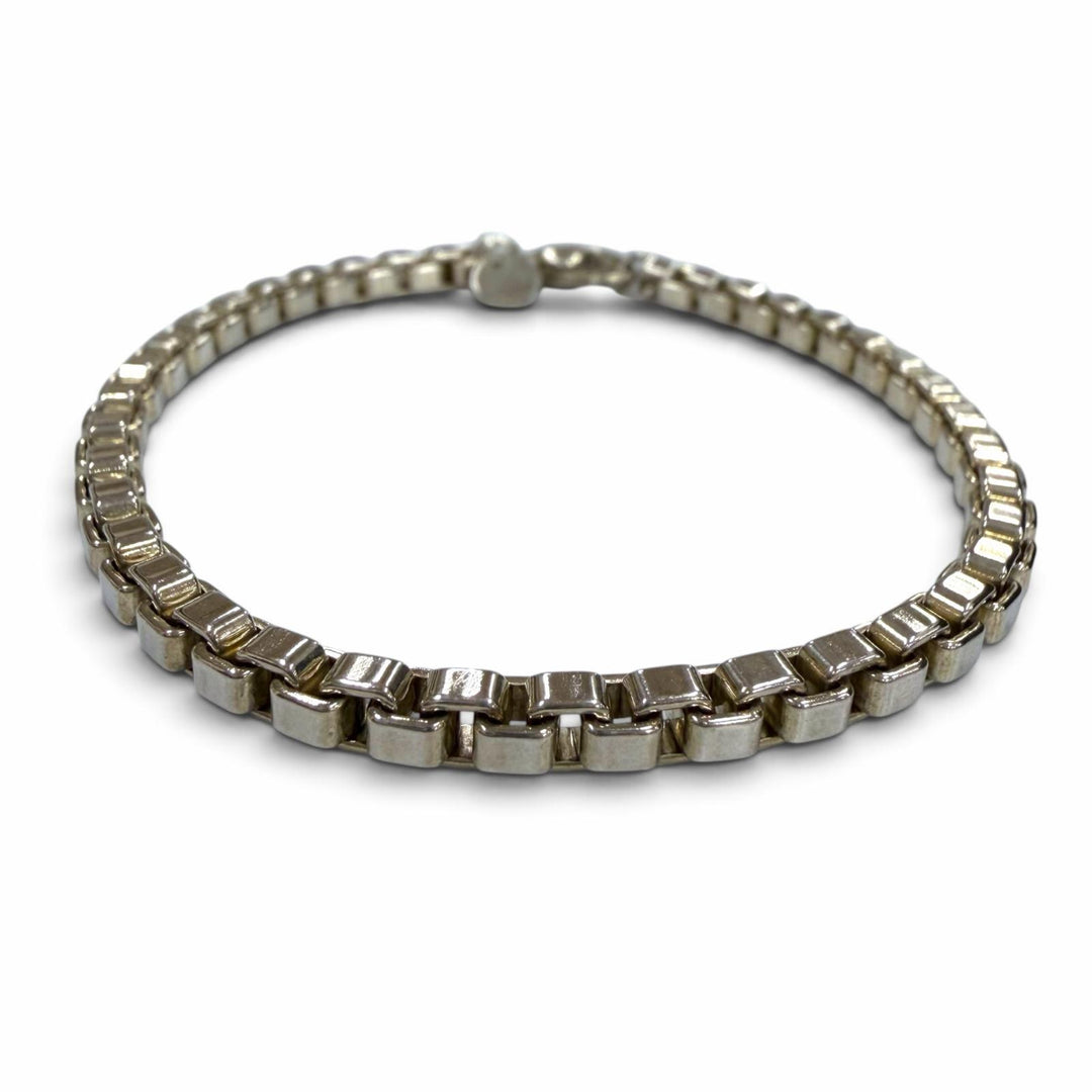Great TIFFANY&Co. bracelet Venetian Chain Silver 925 mens