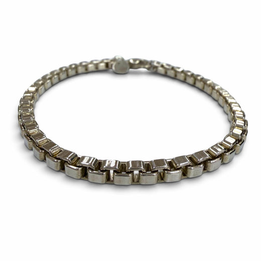 Great TIFFANY&Co. bracelet Venetian Chain Silver 925 mens