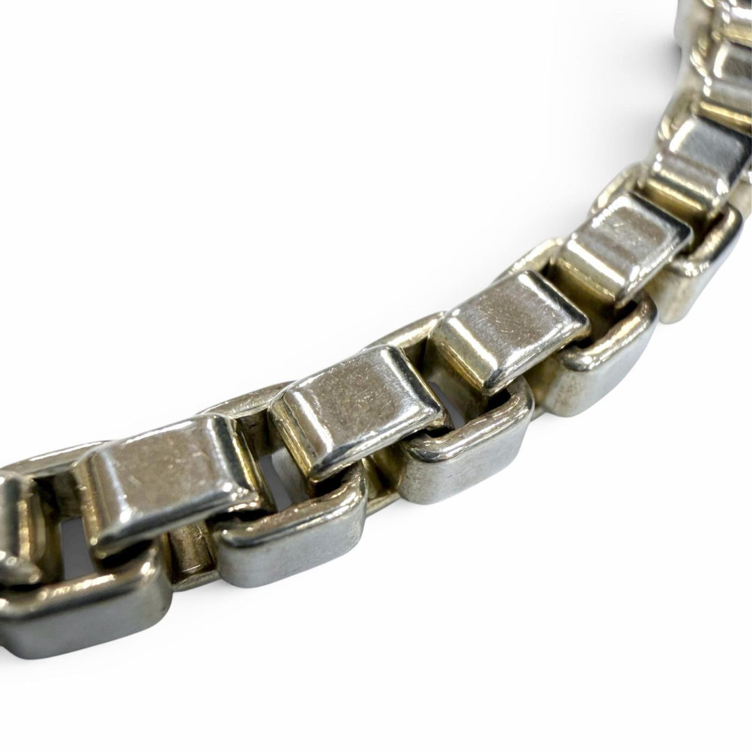 Great TIFFANY&Co. bracelet Venetian Chain Silver 925 mens