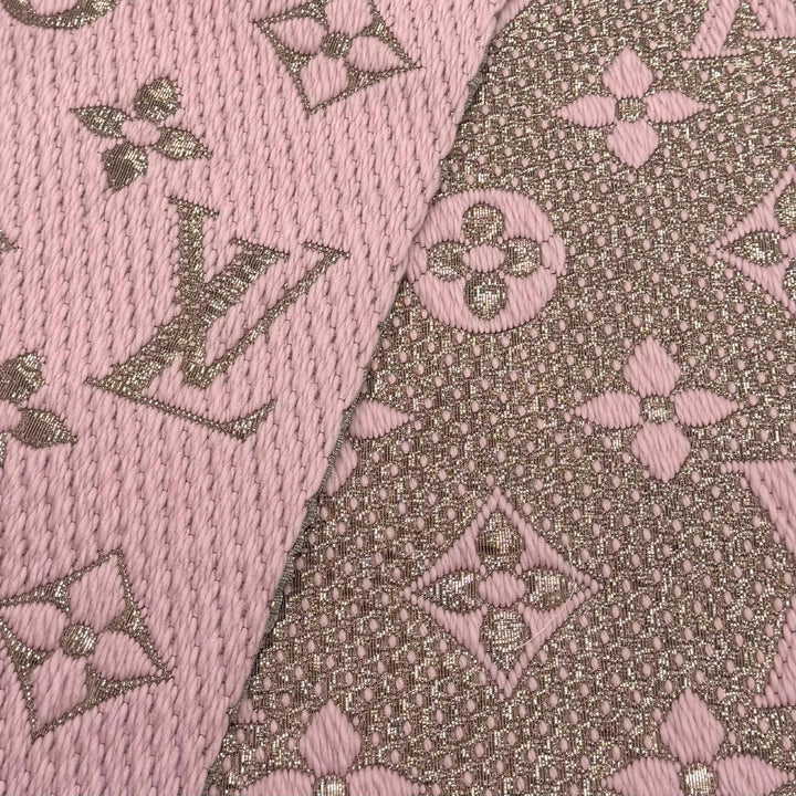 Excellent LOUIS VUITTON Scarf Escalp Logo Mania Shine fringe wool Women M70466
