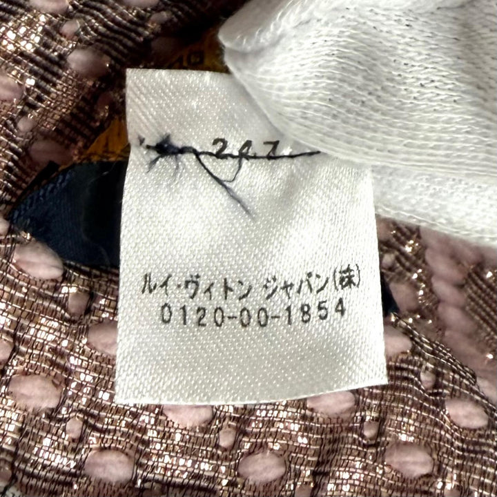 Excellent LOUIS VUITTON Scarf Escalp Logo Mania Shine fringe wool Women M70466