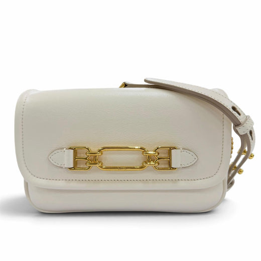 Excellent BALLY Shoulder Bag VIVA XS/03 Chain beige leather Women 6239066
