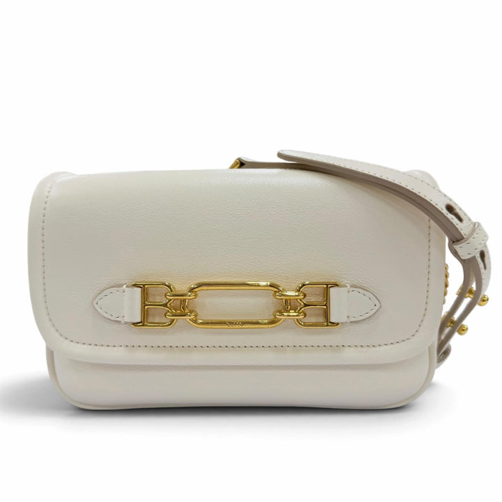 Excellent BALLY Shoulder Bag VIVA XS/03 Chain beige leather Women 6239066