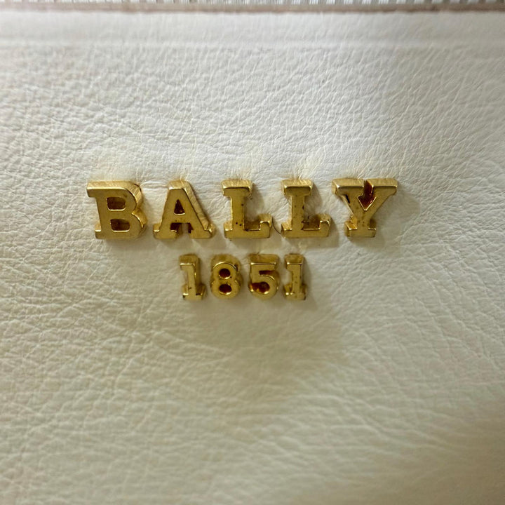 Excellent BALLY Shoulder Bag VIVA XS/03 Chain beige leather Women 6239066