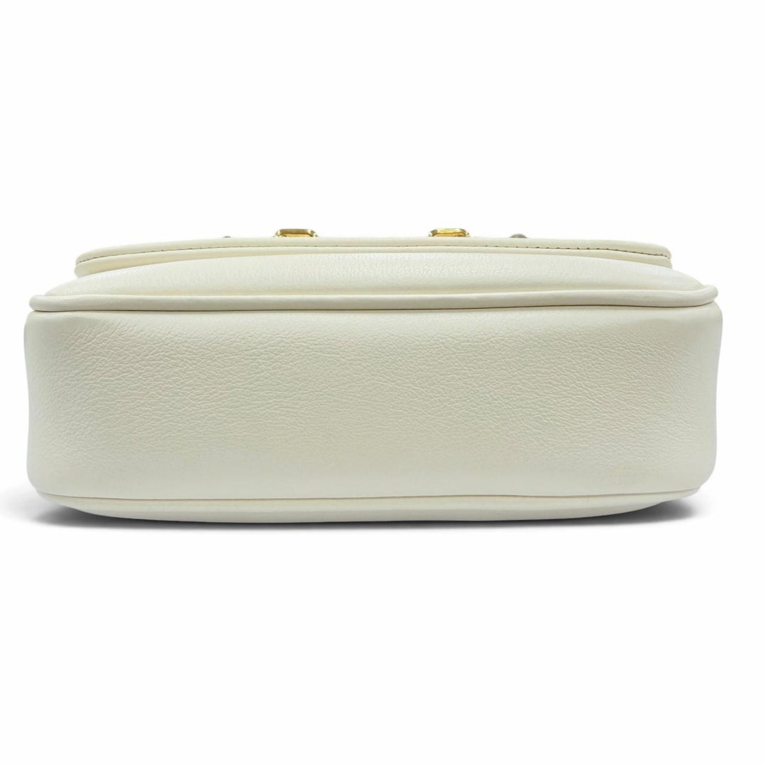 Excellent BALLY Shoulder Bag VIVA XS/03 Chain beige leather Women 6239066