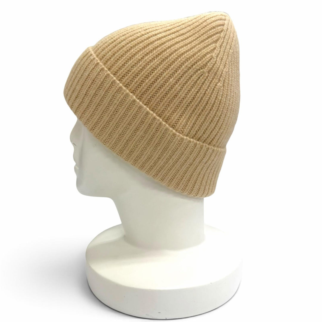Excellent LOUIS VUITTON Knit cap Beanie LV Spark Knit hat beige cashmere M77881