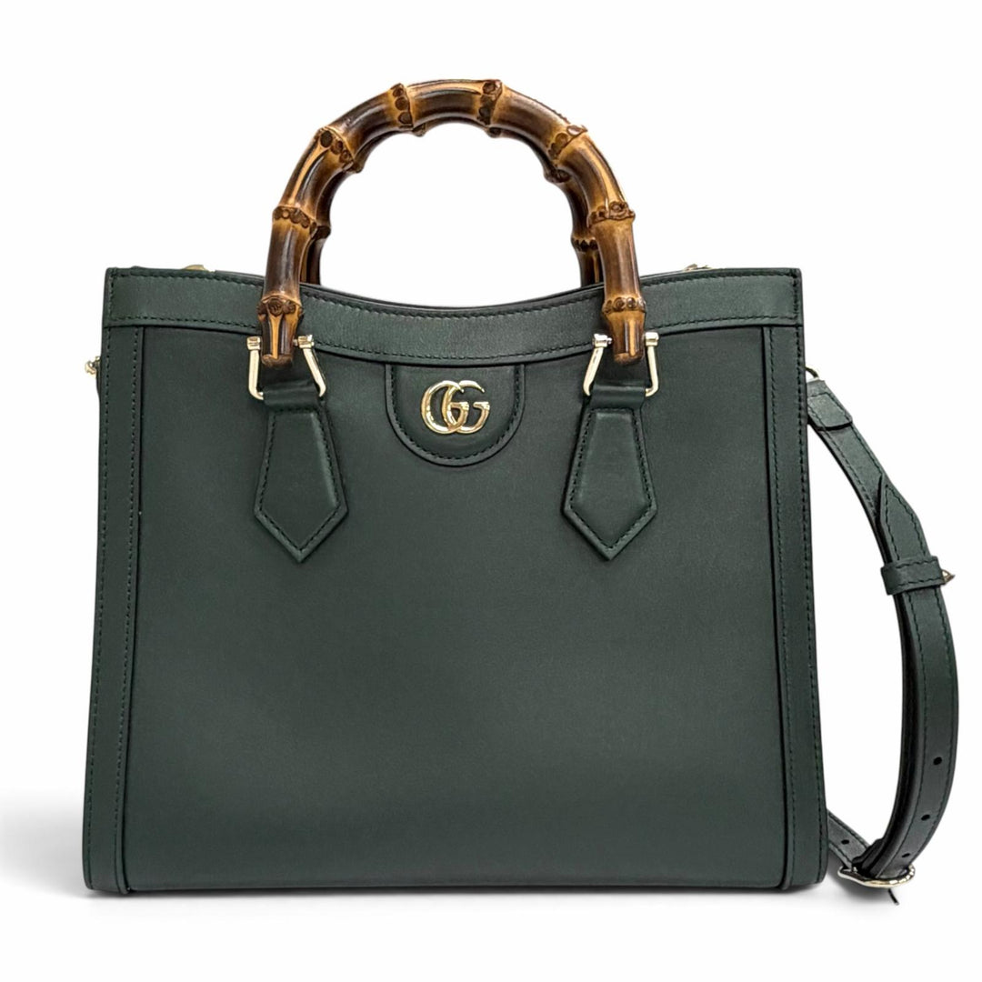 Excellent GUCCI Shoulder Bag Diana Medium Tote Bag Bamboo 2WAY handbag 853226