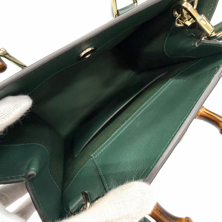 Excellent GUCCI Shoulder Bag Diana Medium Tote Bag Bamboo 2WAY handbag 853226