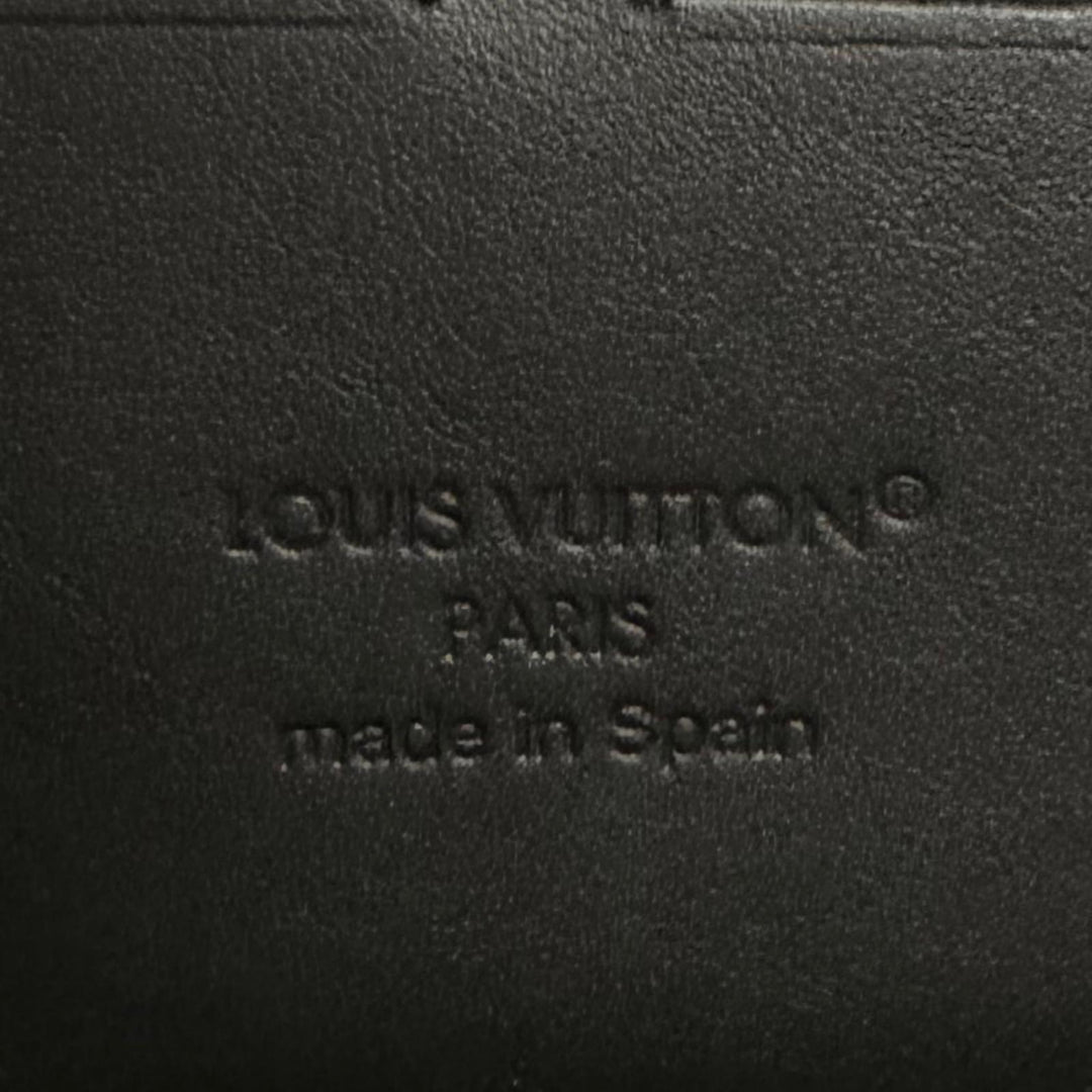 Excellent LOUIS VUITTON Purse Zippy Wallet Horizontal black Monogram shadow