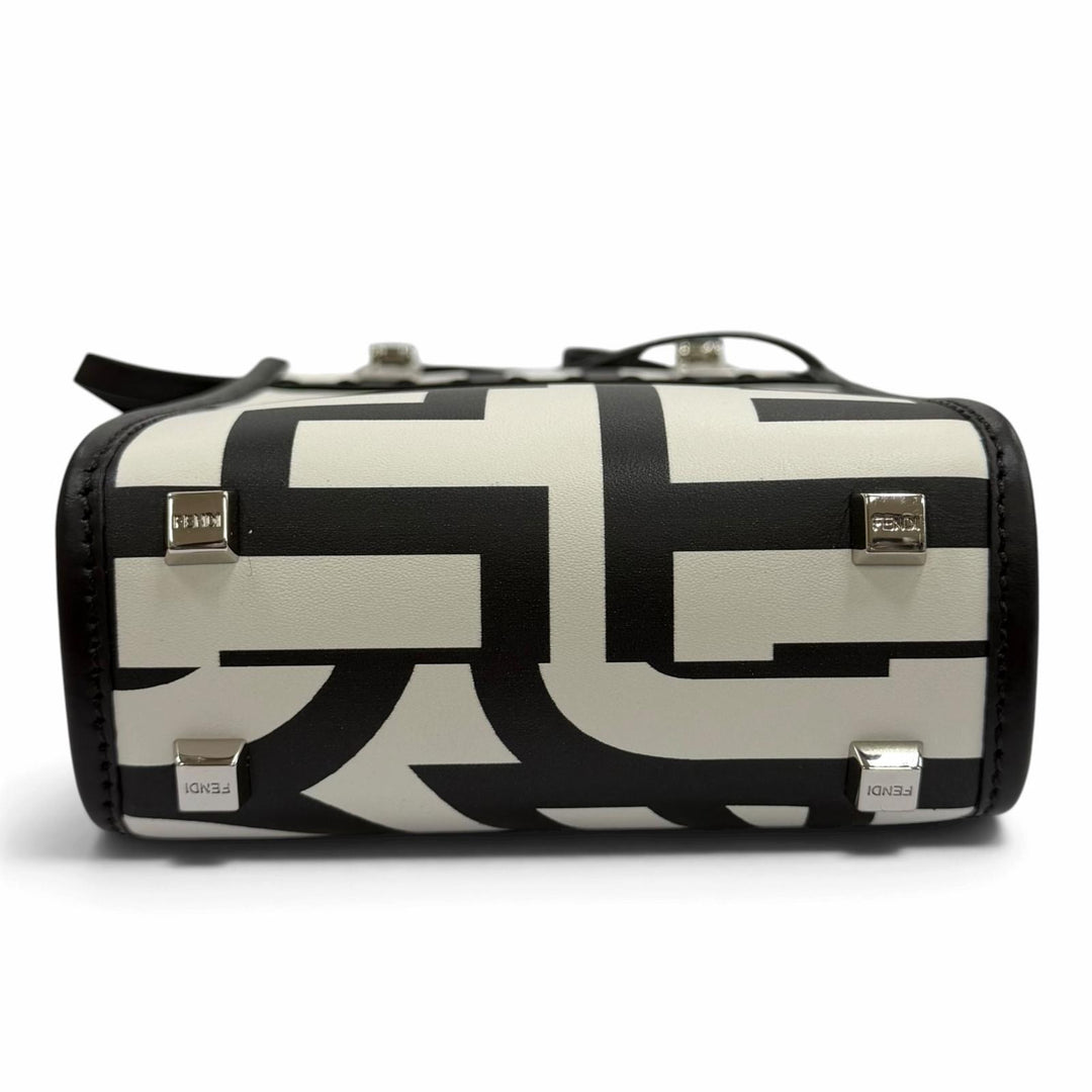 Excellent FENDI×MARC JACOBS Handbag Sunshine Shopper Small Leather 2WAY white