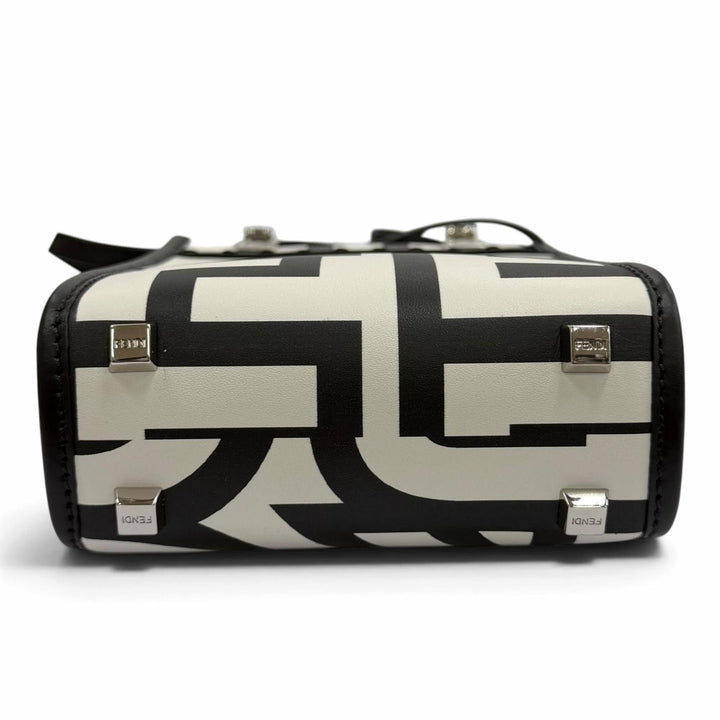Excellent FENDI×MARC JACOBS Handbag Sunshine Shopper Small Leather 2WAY white