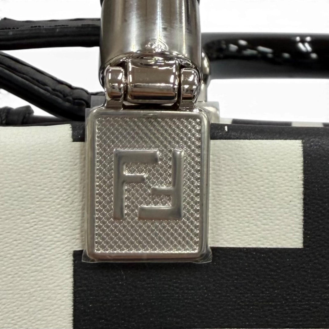 Excellent FENDI×MARC JACOBS Handbag Sunshine Shopper Small Leather 2WAY white