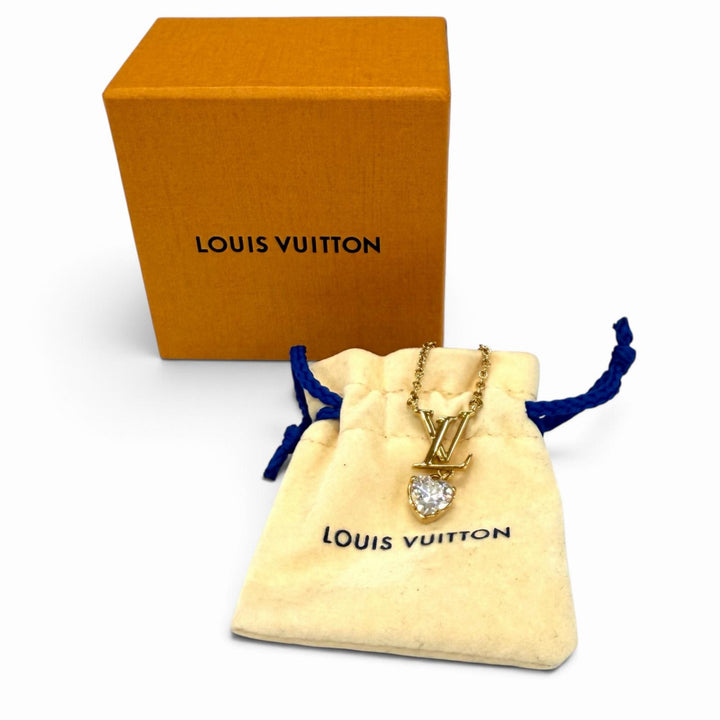 Excellent LOUIS VUITTON Necklace Necklace - LV Iconic Heart gold Women M02387