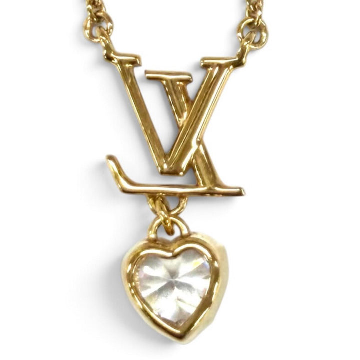 Excellent LOUIS VUITTON Necklace Necklace - LV Iconic Heart gold Women M02387