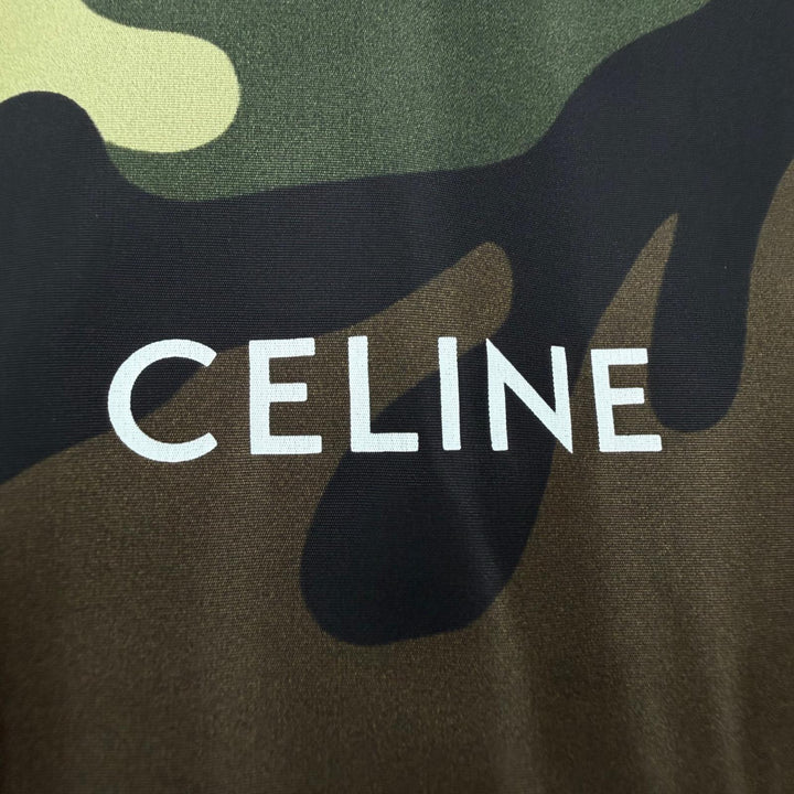 Excellent CELINE Nylon jacket Camouflage khaki Nylon mens 36 2W388479N