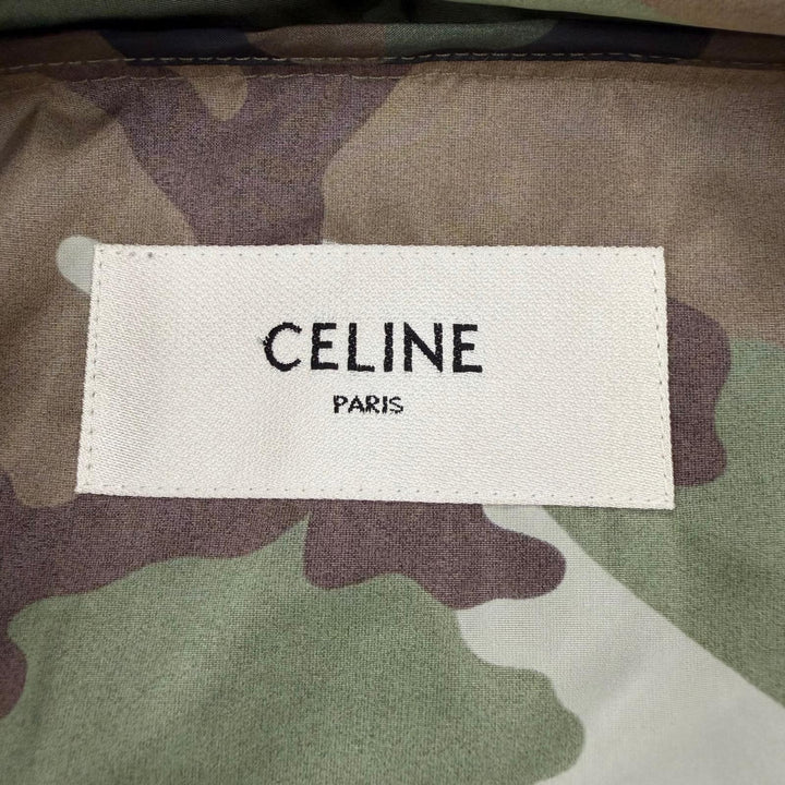 Excellent CELINE Nylon jacket Camouflage khaki Nylon mens 36 2W388479N
