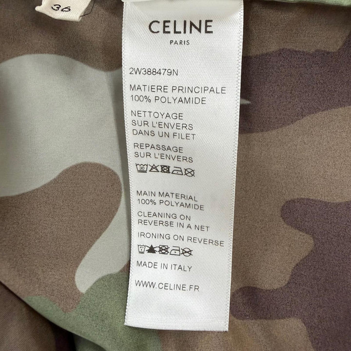 Excellent CELINE Nylon jacket Camouflage khaki Nylon mens 36 2W388479N