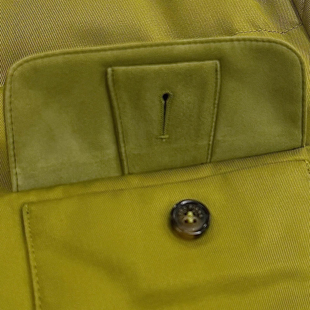 Great Loro Piana Down jacket RAIN SYSTEM Goat leather accents, green M FAL8088