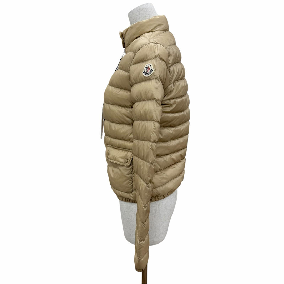 Pristine MONCLER Down jacket LANS includes pocketable storage bag, beige 1