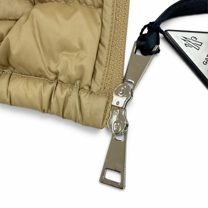 Pristine MONCLER Down jacket LANS includes pocketable storage bag, beige 1