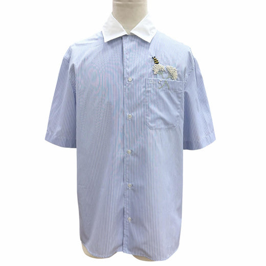 Excellent Dior HOMME Short sleeve shirt Flower Bee Cotton Poplin 39 693C532A3079