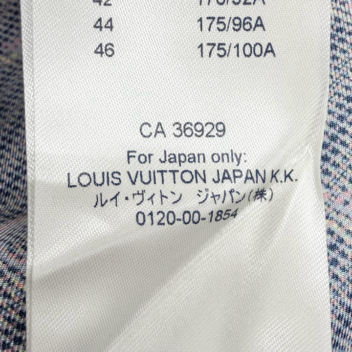 Pristine LOUIS VUITTON Long sleeve shirt LV buttoned, 3D monogram print silk 34