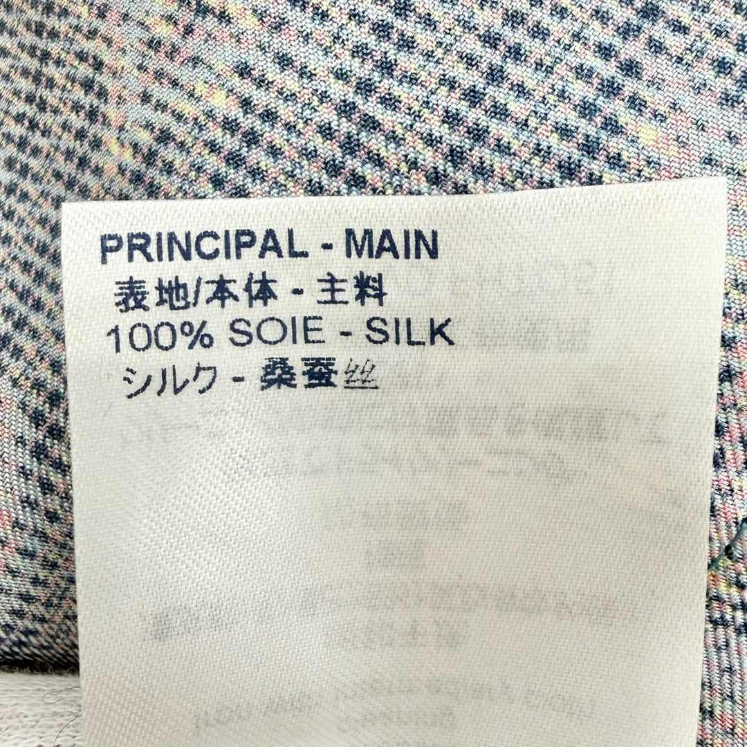 Pristine LOUIS VUITTON Long sleeve shirt LV buttoned, 3D monogram print silk 34