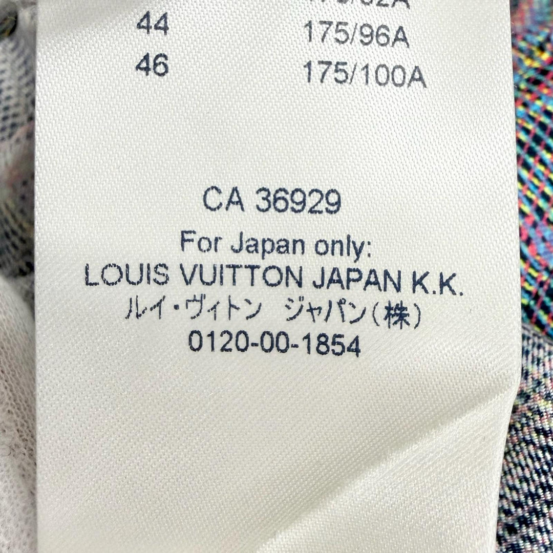 Pristine LOUIS VUITTON Long sleeve shirt LVbuttoned 3D monogram print silk IT 38