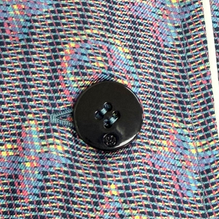 Pristine LOUIS VUITTON Long sleeve shirt LVbuttoned 3D monogram print silk IT 38