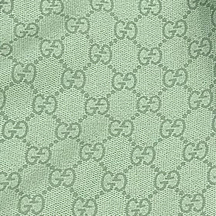 Excellent GUCCI YUKO HIGUCHI Shorts GG pattern silk twill Light green 48 864050