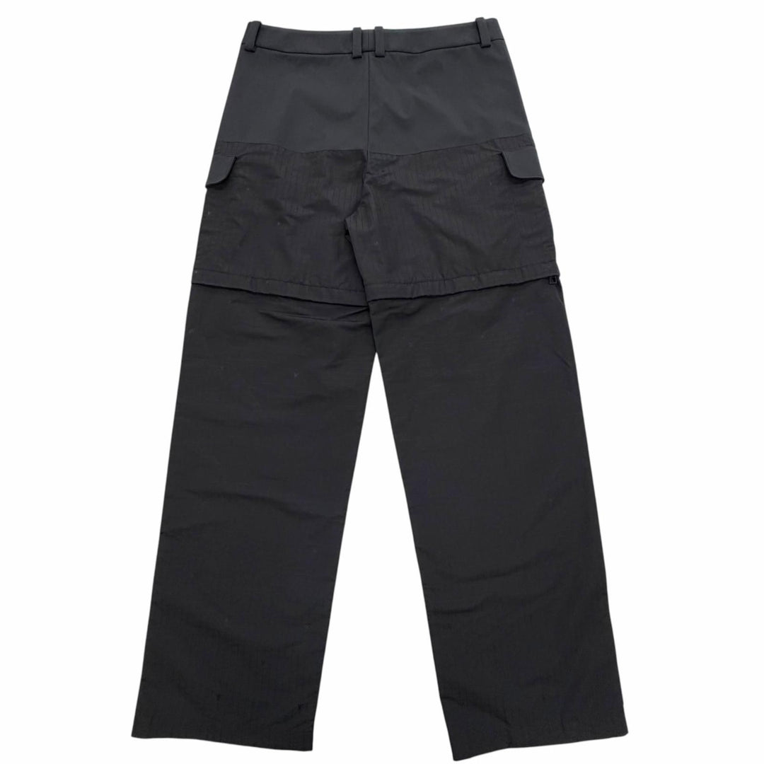 Excellent LOUIS VUITTON Pants Logo print 2WAY black Nylon mens IT 52