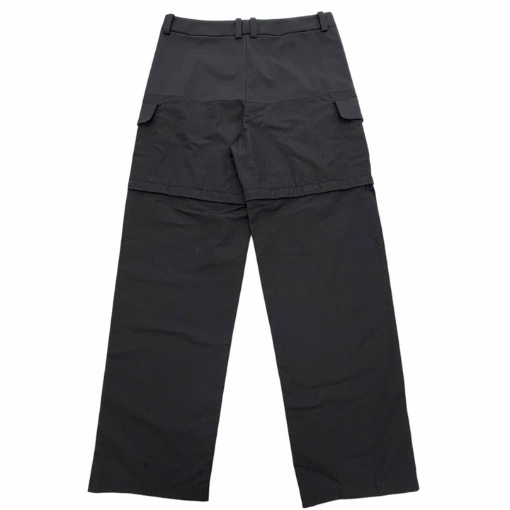 Excellent LOUIS VUITTON Pants Logo print 2WAY black Nylon mens IT 52