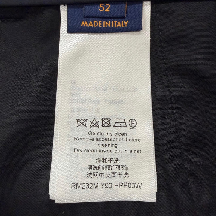 Excellent LOUIS VUITTON Pants Logo print 2WAY black Nylon mens IT 52