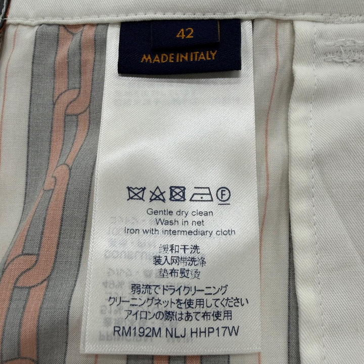 Pristine LOUIS VUITTON Pants Chain Stripe Pattern with Drawstring Multi IT 42