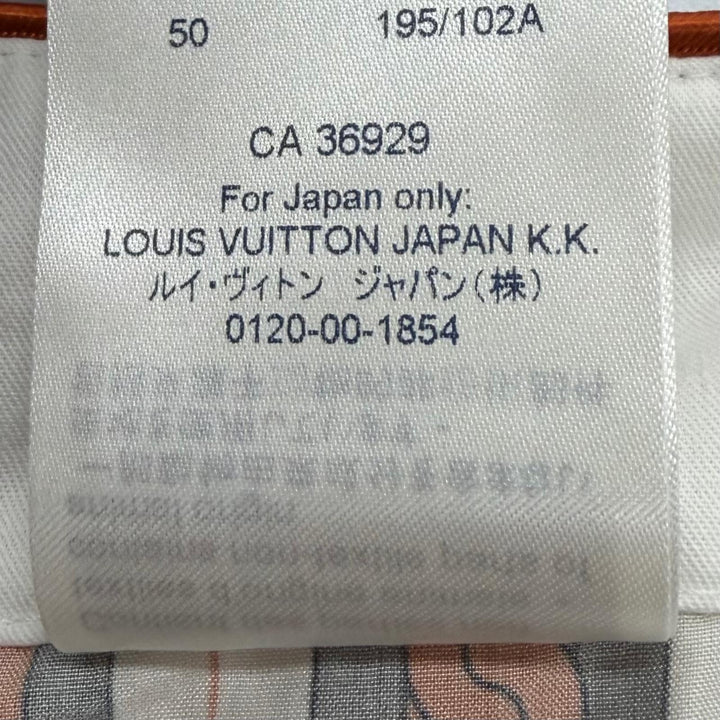 Pristine LOUIS VUITTON Pants Chain Stripe Pattern with Drawstring Multi IT 42