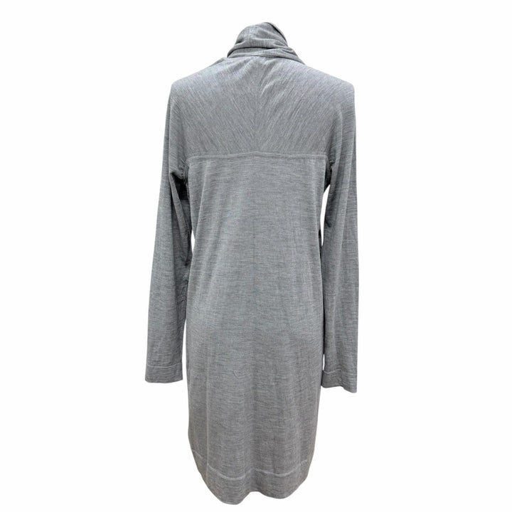 Excellent HERMES one piece Jungle Love Twill Laine Long Sleeve Knit gray silk 36