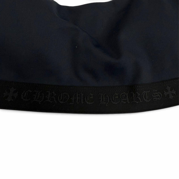 Excellent CHROME HEARTS camisole CH Plus Bra Top Dark navy Nylon Women S