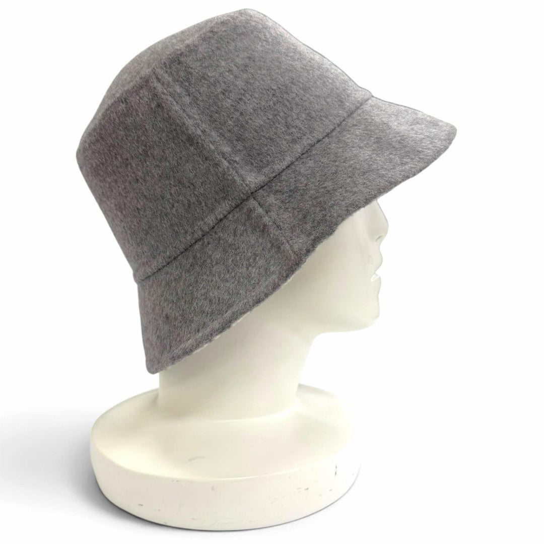 Excellent Christian Dior hat Oblique Reversible Bucket Hat gray wool Women IT 58