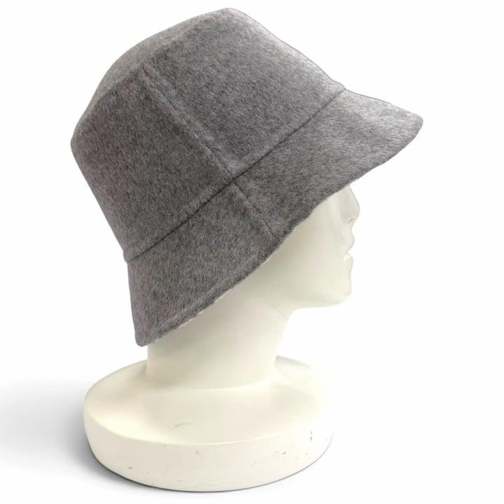 Excellent Christian Dior hat Oblique Reversible Bucket Hat gray wool Women IT 58