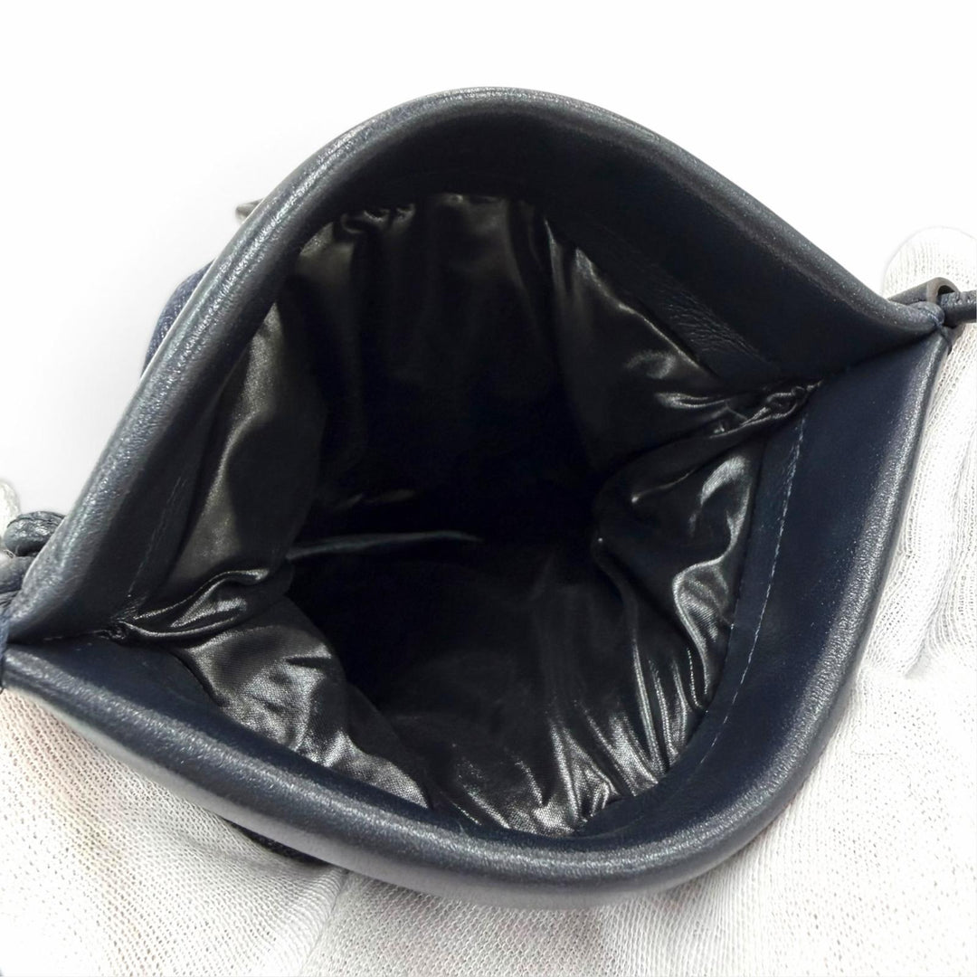 Pristine MONCLER Shoulder Bag PUFFY PHONE CASE Phone case Indigo leather Women